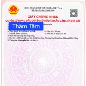 BÁN ĐẤT MT ĐƯỜNG THÂM TÂM - SÁT TRỤC MINH MẠNG